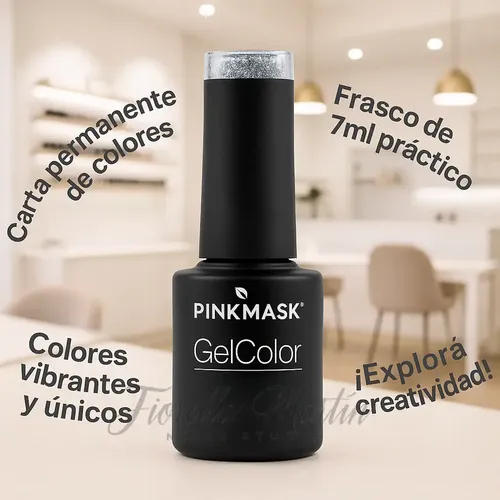 Pink Mask Gel Color Uv/led Semipermanente 7ml Sky Blue