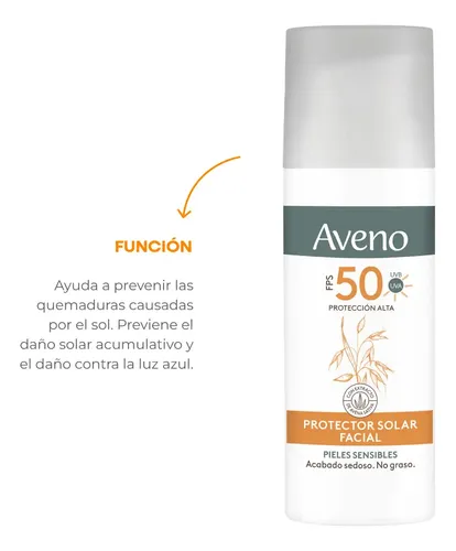 Aveno Protector Solar Facial Crema Fps50 X 50 G