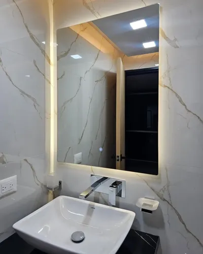 Espejo Sensor Touch 80x50cm Luz Led Fria Calida Neutra