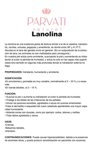 Lanolina Anhidra 1 Kilo