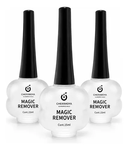 Gel Removedor Mágico Uñas Semipermanente Cherimoya 15ml X3un