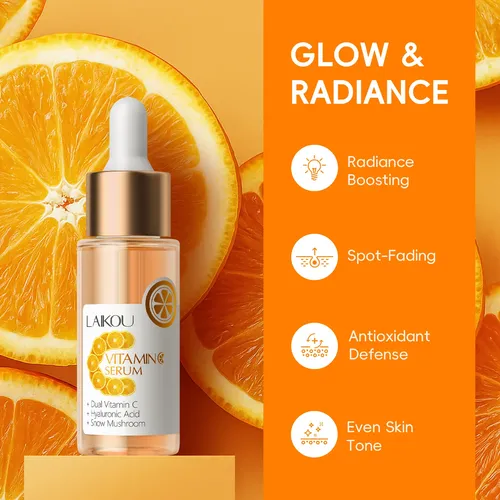 Sérum Facial Laikou Con Vitamina C, 30 Ml, Face Radiance Boo Normal Día/noche