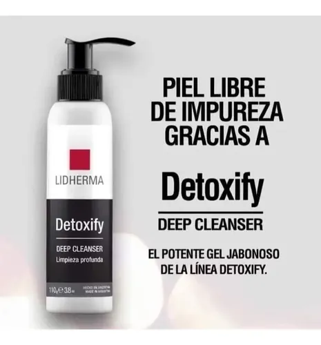 Detoxify Deep Cleanser Lidherma Gel Jabonoso Limpieza Facial