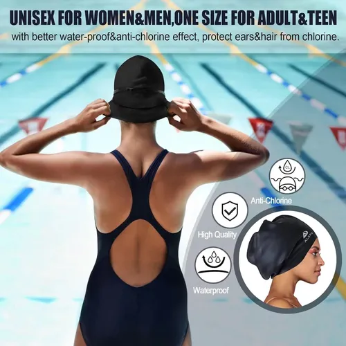 Gorro De Baño Extra Grande Alepo Para Mujer Y Hombre, Silico