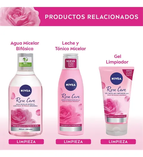Leche Y Tónico Micelar 2 En 1 Nivea Rose Care Para Todo Tipo