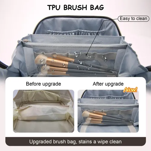 Boyatu Bolsas De Maquillaje De Viaje Para Mujeres: Juego De
