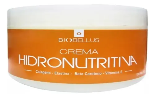 Crema Biobellus Hidronutritiva 250ml Colageno Vitamina E 12c