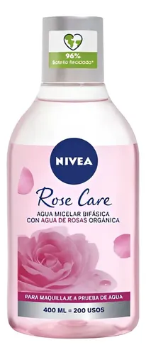 Nivea Rose Care Agua Micelar Bifásica X 400 Ml