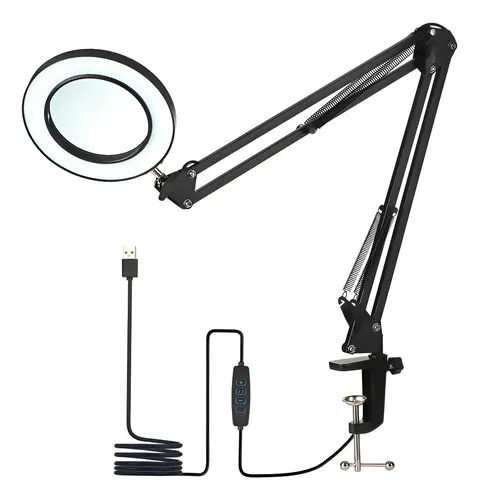 Lámpara De Mesa Led Con Brazo Flexible Para Estudio