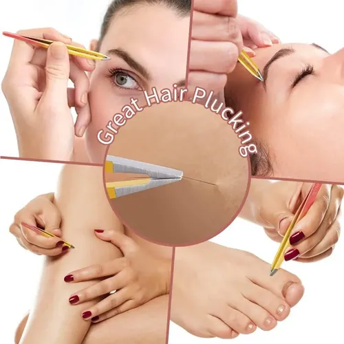 W Kit 7pzs Pinzas For Cejas Profesionales Con Tijera Tj