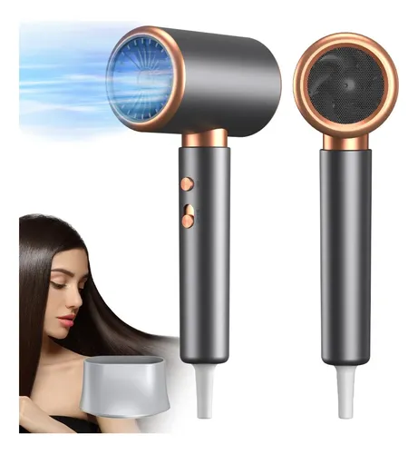 Secador De Pelo Ionico Profesional De Alta Potencia Gris
