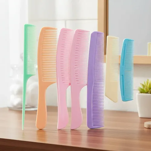 Peines Para Pelo Set X6 Unid Peluqueria Diferentes Modelos Color Pastel