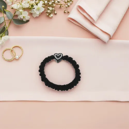 5 Units Of St. Mary’s Heart Shaped Hair Ties