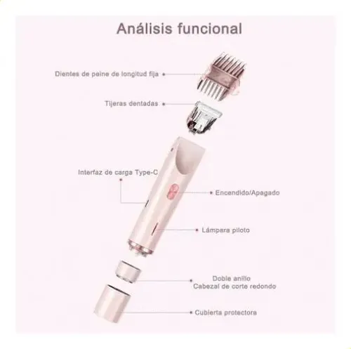 Depiladora De Bikini Para Mujer Electrica Doble Cabeza 2in1