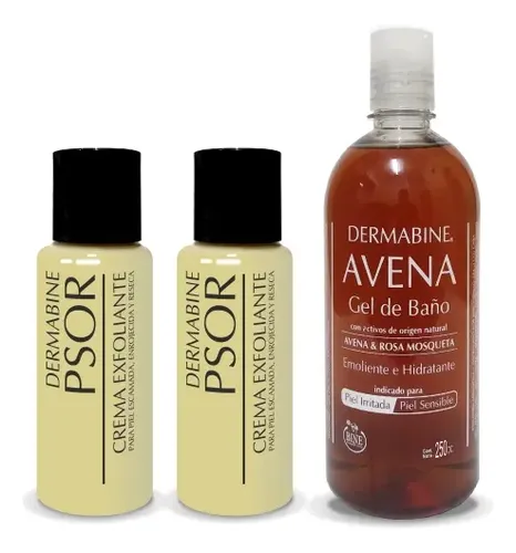 Psor Dermabine® 2 Crema 100g + 1 Gel Avena X 250cc botellas con vertedor