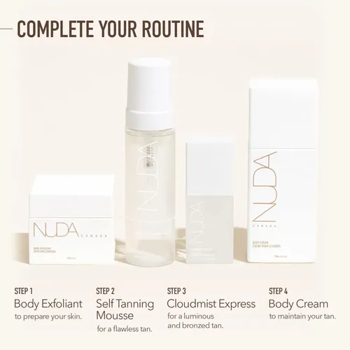 Agua Bronceadora Facial Nuda Cloudmist Express 75ml