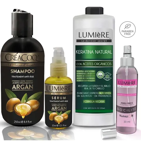 Keratina Natural Sin Formol +shampoo Y Serum Argan+antifrizz