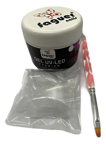 Kit Dual System Uñas En Gel Faguer Uv Led Capsulas Pincel