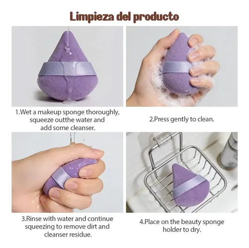 Kit 14 Esponjas Maquillaje  Suave Multiforma Sin Látex