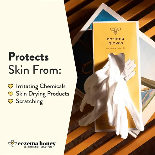 Guantes Algodón Blanco Para Eczema Reutilizables 24 Pares