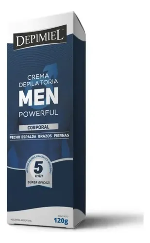 Crema depilatoria Depimiel Men Powerful para corporal piel normal 120 g