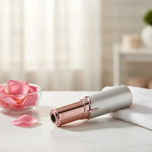 Depiladora facial eléctrica portátil con forma de lápiz labial