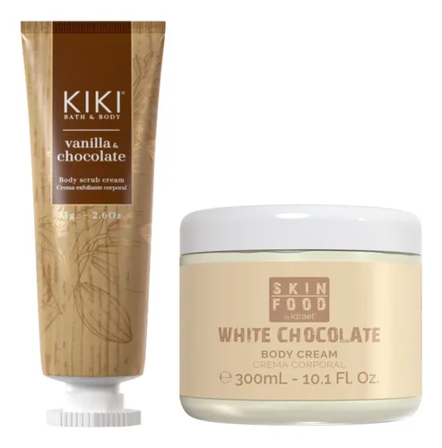 Crema Hidratante Corporal Chocolate Blanco Exfoliante Idraet