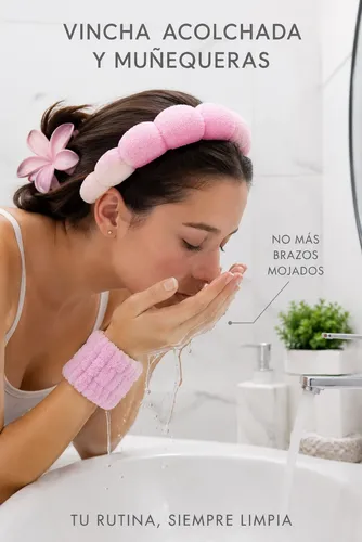 Set Skincare Kit Completo Cepillo  Vincha Masajeador Hielo