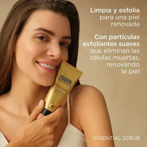 Limpiador Exfoliante Isdinceutics Essential Scrub 100ml Todo Tipo De Piel Día/noche