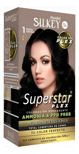 Silkey Kit Tintura Superstar Plex Sin Amoníaco Permanente