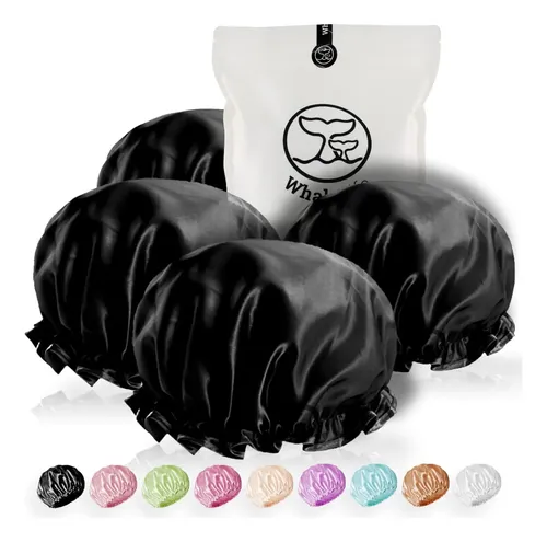 Gorro De Baño Whalelife Extragrande Reutilizable De Satén Im
