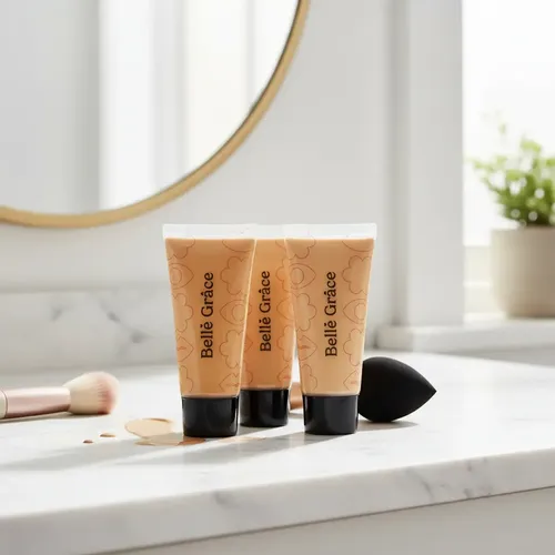 Set 24 Bases Maquillaje Liquida Foundation Belle Grace Pomo