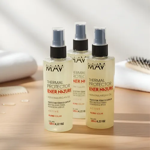 Protector Termico Argan Y Keratina 125 Ml Mav X3 Unidades