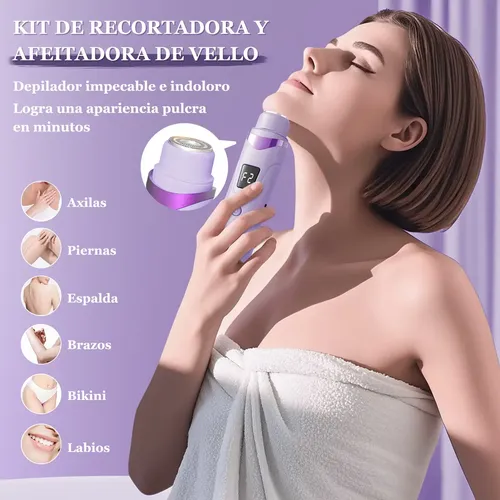 Y Depiladora Eléctrica 2 En 1 Inalámbrica For Mujer, Afeita