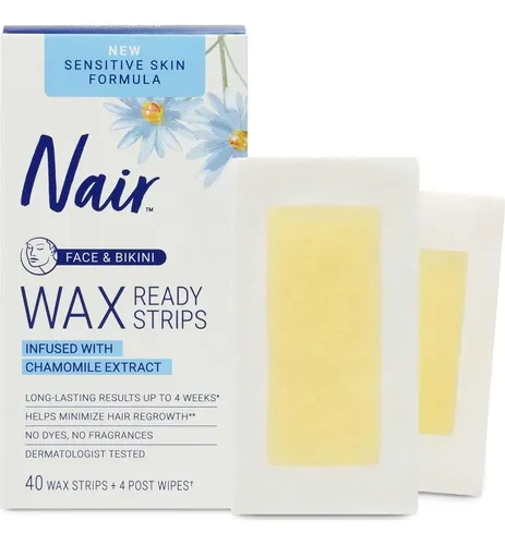 Ceras Depilatorias Nair Piel Sensible 40 Unidades