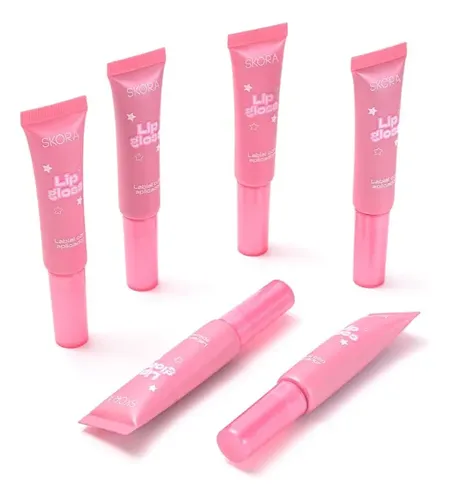 Brillo Labial Con Aplicador En Pomo Glow Vibes Skora 3 Tonos