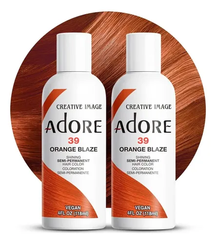 Colorante Semipermanente Adore 039 Orange Blaze 2×120 Ml