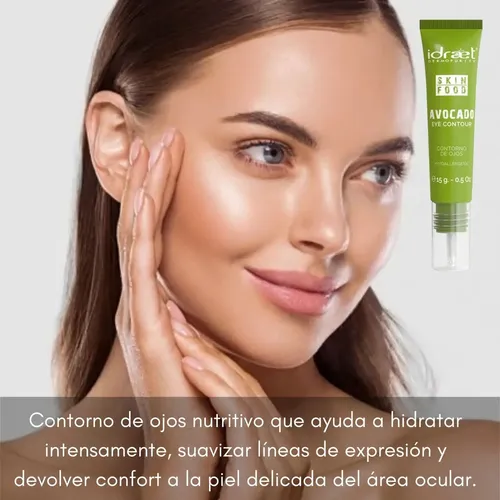 Crema Contorno Ojos Idraet Avocado Hidratante Ilumina 15g