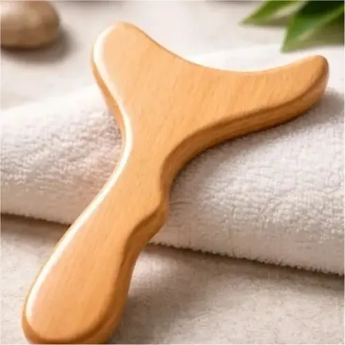 Gua Sha De Madera De Haya | Masajeador Corporal Y Faciala
