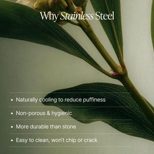 Gua Sha Blumenes Acero Inoxidable Masaje Facial Corporal