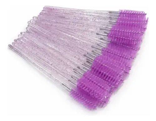 50u Peine Cepillo Rimel Extensión Pestañas Cejas Descartable