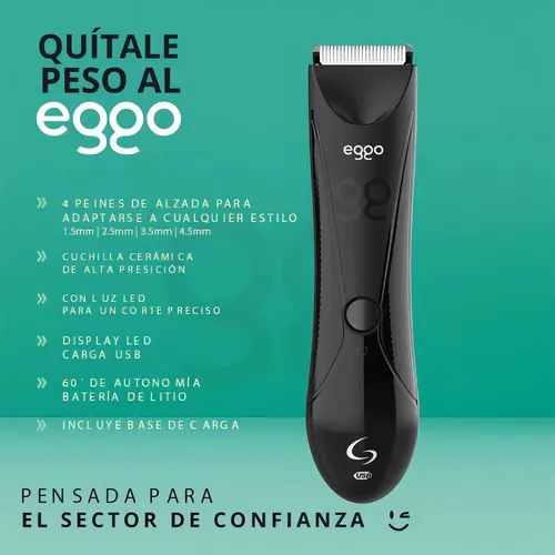 Cortadora de Cabello Depiladora Corporal GaMa Italy GT Eggo – Para Zonas Intimas