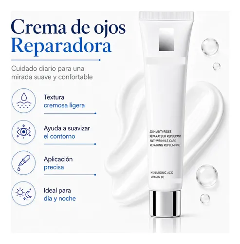 /kit Skincare Sérum Facial Hidratante Reparador Crema Ojos 3