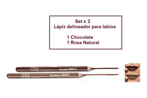 Delineador Labios Chocolate Rosa Natural Avon C. Trend Setx2