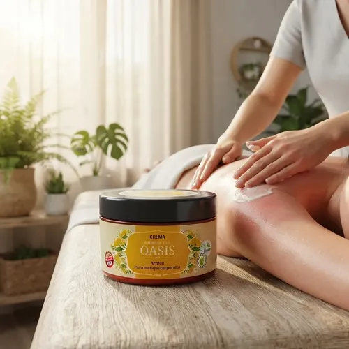 Crema Masajes Corporales Oasis 250gr Arnica Descontacturante