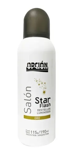 Star Flash Oro Destellos Luminosos Salon Opcion X 190 Ml