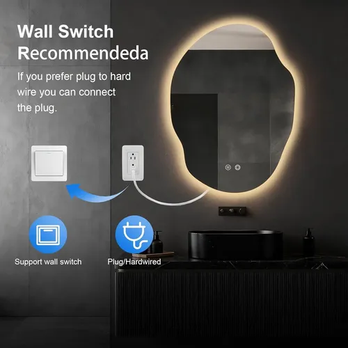 Espejo Led Anti-ansiedad Con Luces Regulables Ponyy