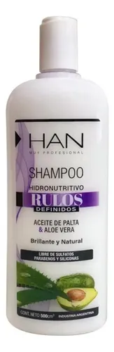 Combo Shampoo Y Acondicionador Rulos Definidos Han 500ml