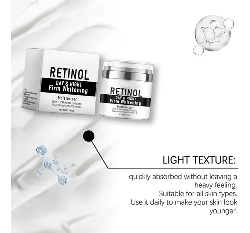 Crema Facial Retinol 50g Antiedad Hidratante Efecto Luminoso