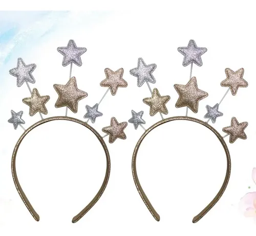 2 Diademas Para Niños Con Forma De Estrella De Pelo S